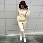 Women Hoodies Pant Clothing Set Casual 2 Piece