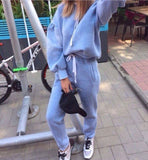 Autumn Tracksuit Long Casual Sport Suit Women Tracksuit Set